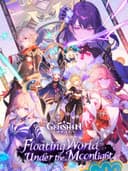 genshinImpactFloatingWorldUnderTheMoonlight